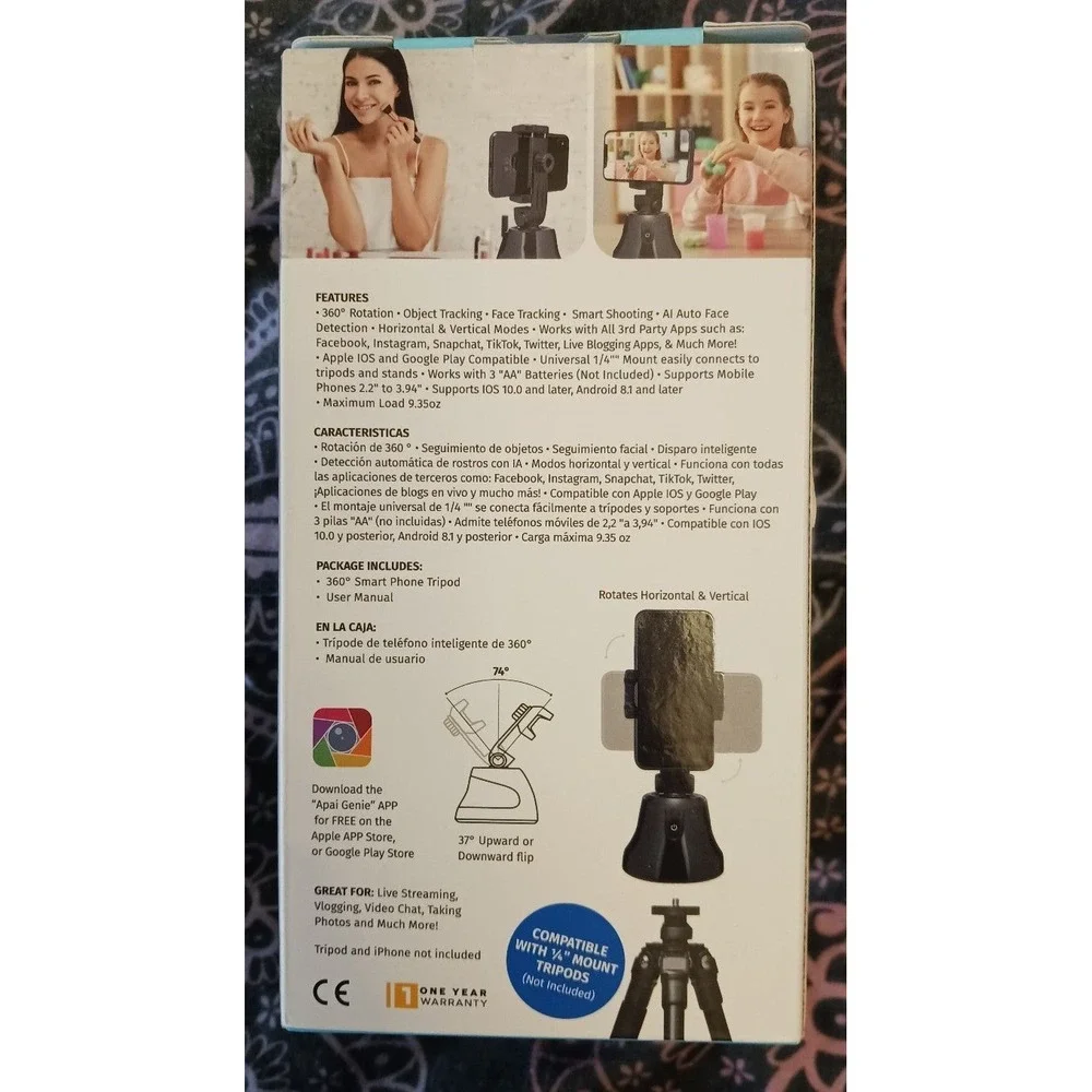 NEW‎ Slide 360° Tracker Pro Rotation Auto Smart Face & Object Tracking